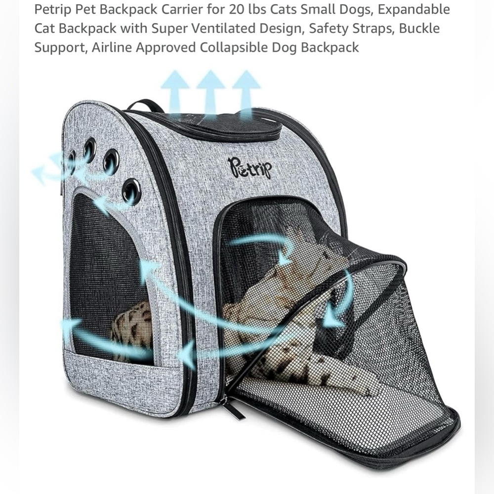 🦊 HOST PICK. 🦊 PETRIP SMALL PET BACKPACK/CARRIER